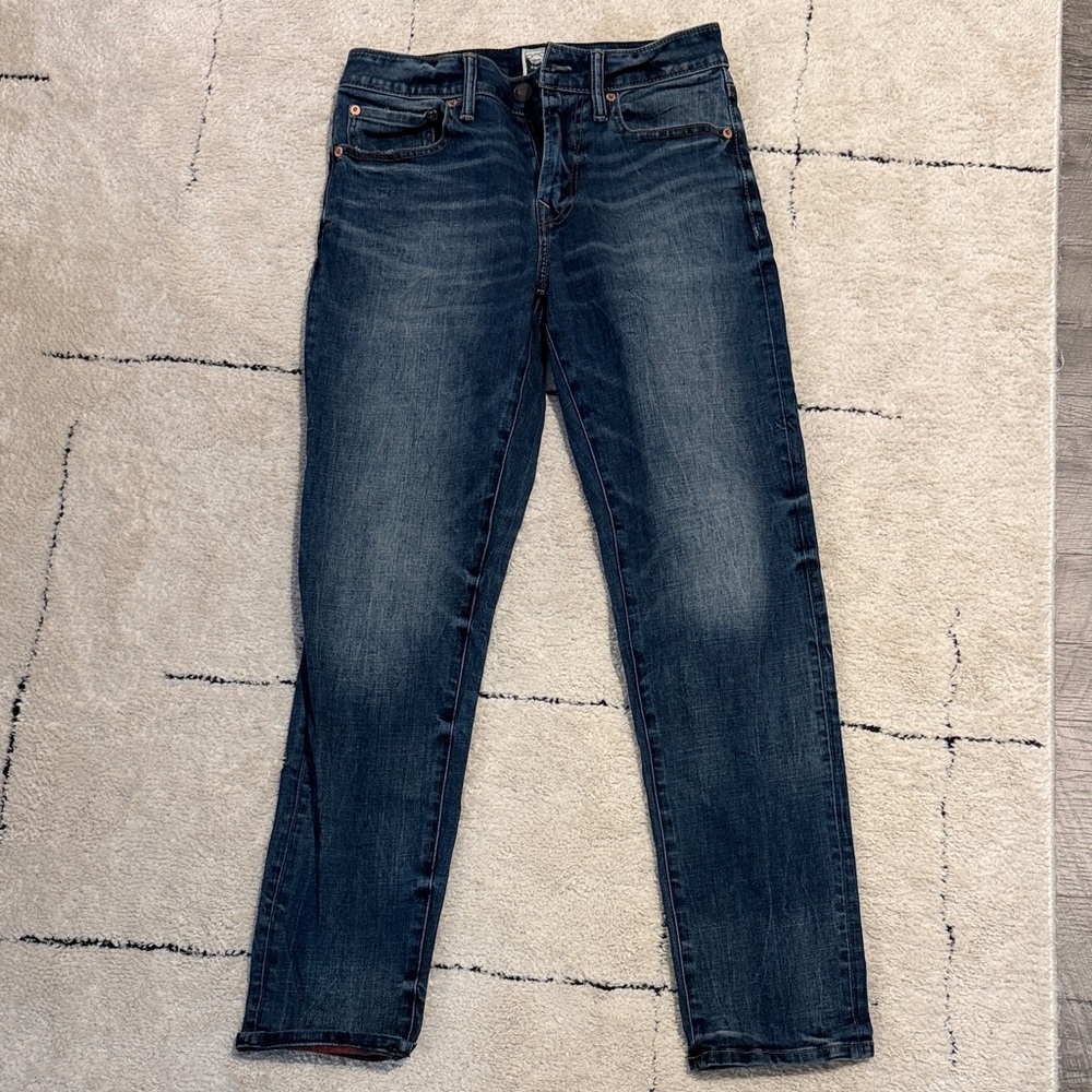 American Eagle Outfitters Blue and Red Plaid Jeans 28x30